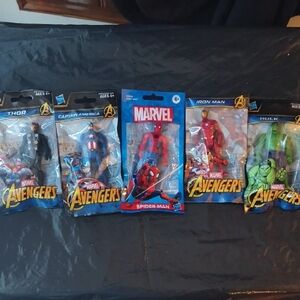 2018 Sealed - Marvel Avengers Action Figure Collection - Red, Blue, Green